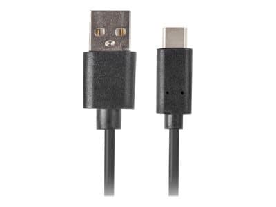 Lanberg - USB-kabel - USB (han) til 24 pin USB-C (han) - USB 2.0 - 1 m - sort