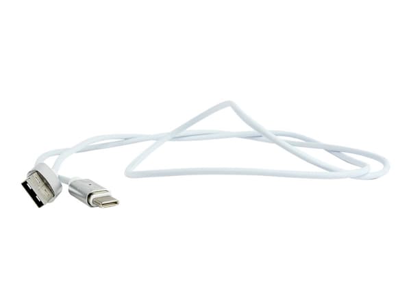 Cablexpert - USB-kabel - USB (hane) till 24 pin USB-C (hane) avtagbart och magnetiskt - 1 m - silver