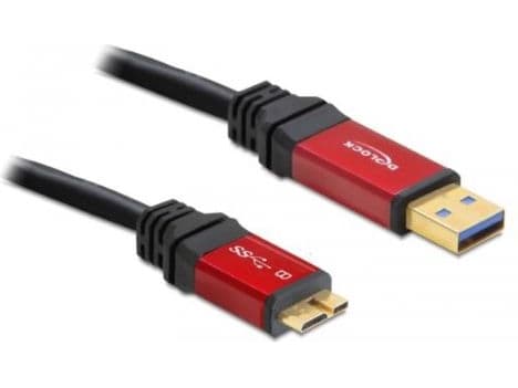 Delock Premium - USB-kabel - USB typ A (hane) till Micro-USB typ B (hane) - USB 3.0 - 2 m - svart