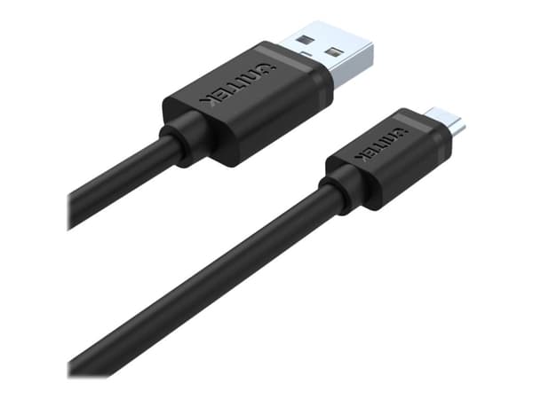 Unitek Y-C434GBK - USB-kabel - mikro-USB typ B (hane) till USB (hane) - USB 2.0 - 1.5 m - svart