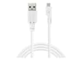 Pikkukuva 4 / 5: Sandberg MicroUSB Sync/Charge Cable 1m, 1 m, USB A, Micro-USB B, USB 2.0, Uros/uros, Valkoinen