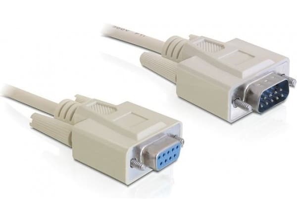 DeLOCK RS-232 3m, Beige, 3 m, SUB-D 9, SUB-D 9