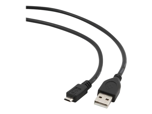 Gembird CCP-MUSB2-AMBM-0.5M - USB-kabel - mikro-USB typ B (hane) till USB (hane) - 50 cm - svart