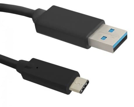Qoltec - USB-kabel - 24 pin USB-C (hann) til USB-type A (hann) - USB 3.0 - 1.5 m - reversibel C-kontakt