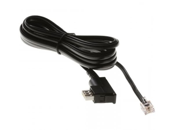 Helos 017729, 3 m, TAE (N), RJ-11, Svart, 1 styck