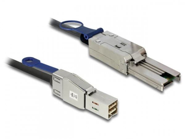 Delock - Extern SAS-kabel - SAS 6Gbit/s - 26-pin 4x skärmad Mini MultiLane SAS (SFF-8088) (hane) till 36 stifts 4x Shielded Mini MultiLane (hane) - 2