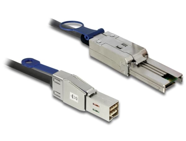Delock - Extern SAS-kabel - SAS 6Gbit/s - 26-pin 4x skärmad Mini MultiLane SAS (SFF-8088) (hane) till 36 stifts 4x Shielded Mini MultiLane (hane) - 2
