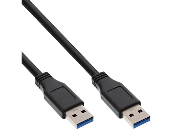 InLine 35203, 0,3 m, USB A, Mini-USB B, USB 3.2 Gen 1 (3.1 Gen 1), Sortera