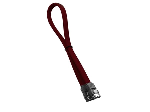 CableMod ModMesh - SATA-kabel - Serial ATA 150/300/600 - SATA (hona) till SATA (hona) - 30 cm - blodröd