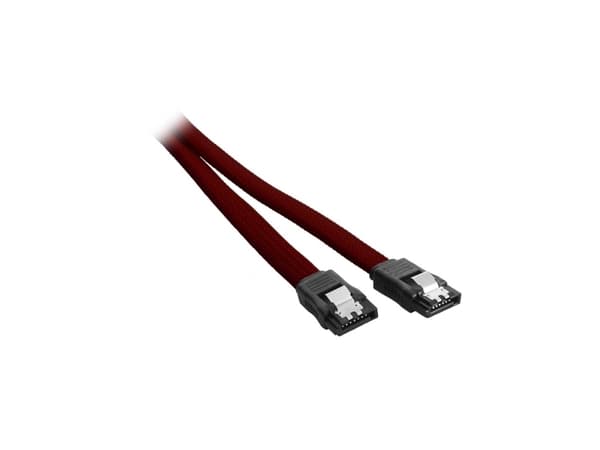 CableMod ModMesh - SATA-kabel - Serial ATA 150/300/600 - SATA (hona) till SATA (hona) - 30 cm - blodröd