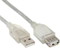 Pikkukuva 2 / 2: InLine 34603, 3 m, USB A, USB A, Uros/naaras, 480 Mbit/s, Läpinäkyvä