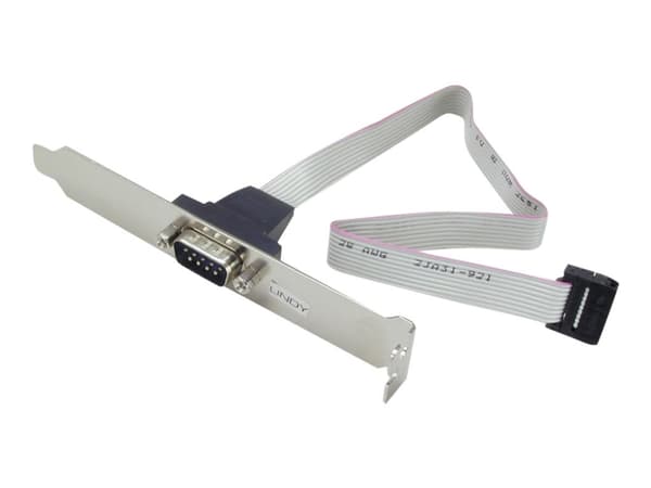 Lindy PC Back Plate Serial Adaptor - Serielt panel - DB-9 (hann) til 10 pin IDC (hunn)