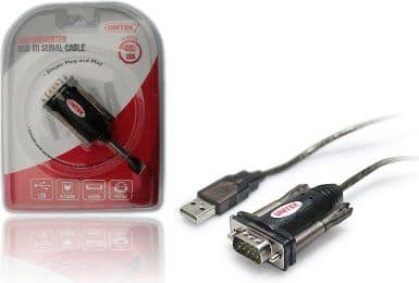 UNITEK Y-105A Unitek USB till seriell adapter + DB9F/DB25M-adapter, Y-105A