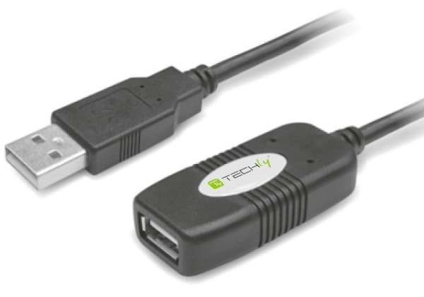 TECHly - USB-forlengelseskabel - USB (hunn) til USB (hann) - USB 2.0 - 10 m - aktiv