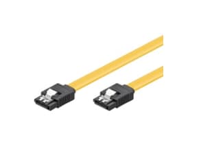 Goobay 95025, 1 m, SATA III, SATA 7-pin, SATA 7-pin, Hane/Hane, Gul