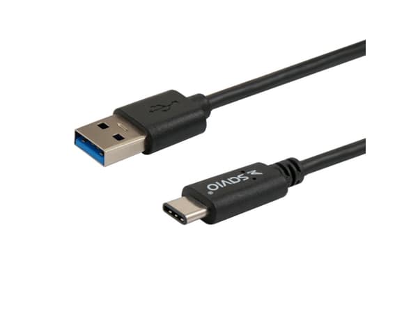 SAVIO CL-101 - USB-kaapeli - USB-tyyppi A (uros) - USB-C (uros) - USB 3.1 - 1 metri