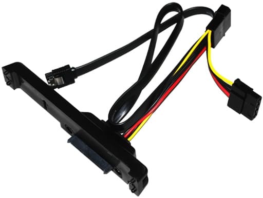 SilverStone CP05 - SATA-kabel - Serial ATA 150/300 - SATA-kombo (hunn) til 4-pin intern strøm, SATA - 50 cm - svart