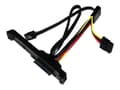 Miniatyrbilde 1 av 5: SilverStone CP05 - SATA-kabel - Serial ATA 150/300 - SATA-kombo (hunn) til 4-pin intern strøm, SATA - 50 cm - svart