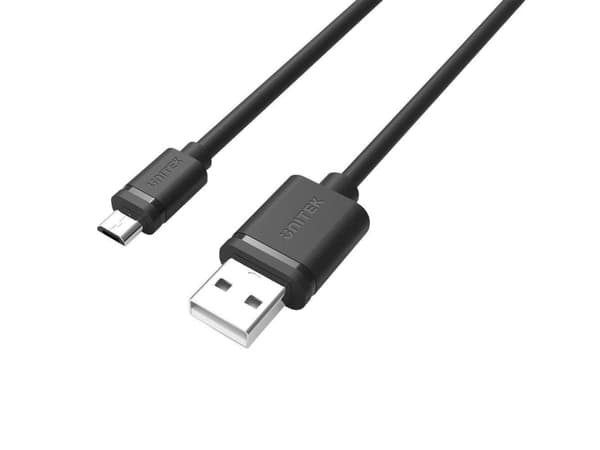 Unitek Y-C451GBK - USB-kabel - USB (hane) till mikro-USB typ B (hane) - USB 2.0 - 1 m - svart