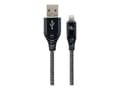 Miniatyrbild 2 av 5: Cablexpert Premium - Lightning-kabel - USB hane till Lightning hane - 2 m - svart, vit