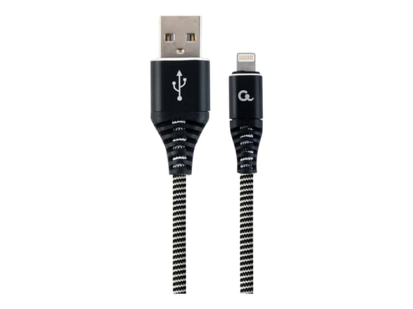 Cablexpert Premium - Lightning-kabel - USB hane till Lightning hane - 2 m - svart, vit