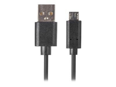 Lanberg - USB-kabel - USB (hane) till mikro-USB typ B (hane) - USB 2.0 - 3 m - svart