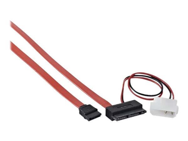 Cablexpert - SATA-kabel - 2-pins Molex, Micro SATA (han) til SATA (han) - 45 cm