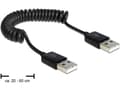 Miniatyrbild 4 av 5: Delock - USB-kabel - USB (hane) till USB (hane) - USB 2.0 - 60 cm - lindad - svart