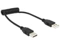Miniatyrbild 5 av 5: Delock - USB-kabel - USB (hane) till USB (hane) - USB 2.0 - 60 cm - lindad - svart