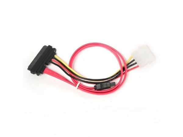 Gembird - SATA-kabel - Serial ATA 150/300/600 - SATA-kombination (hona) till 4 pin intern effekt, SATA - 35 cm