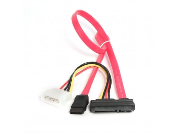 Gembird - SATA-kabel - Serial ATA 150/300/600 - SATA-kombination (hona) till 4 pin intern effekt, SATA - 35 cm