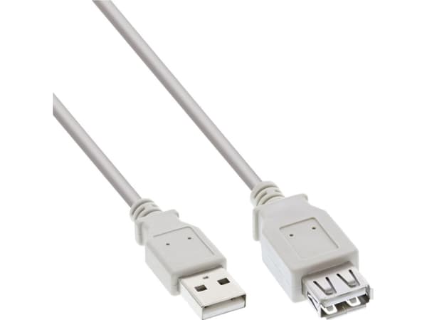 InLine 34618X, 1,8 m, Hankjønn/hunkjønn, 0,48 Gbit/s, Beige