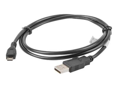 Lanberg - USB-kabel - USB (hane) till mikro-USB typ B (hane) - USB 2.0 - 1 m - svart