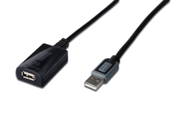 DIGITUS DA-73100-1 - USB-förlängningskabel - USB (hona) till USB (hane) - USB 2.0 - 10 m