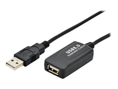 DIGITUS DA-73100-1 - USB-förlängningskabel - USB (hona) till USB (hane) - USB 2.0 - 10 m