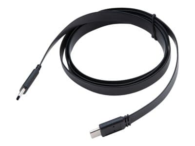 Akasa PROSLIM - USB-kabel - 24 pin USB-C (hane) till 24 pin USB-C (hane) - USB 3.1 Gen2 - 5 V - 3 A - 1 m - platt, USB Power Delivery (60W), stöd för