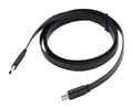 Miniatyrbild 4 av 5: Akasa PROSLIM - USB-kabel - 24 pin USB-C (hane) till 24 pin USB-C (hane) - USB 3.1 Gen2 - 5 V - 3 A - 1 m - platt, USB Power Delivery (60W), stöd för