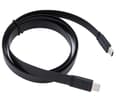 Miniatyrbild 5 av 5: Akasa PROSLIM - USB-kabel - 24 pin USB-C (hane) till 24 pin USB-C (hane) - USB 3.1 Gen2 - 5 V - 3 A - 1 m - platt, USB Power Delivery (60W), stöd för