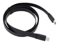 Miniatyrbild 2 av 5: Akasa PROSLIM - USB-kabel - 24 pin USB-C (hane) till 24 pin USB-C (hane) - USB 3.1 Gen2 - 5 V - 3 A - 1 m - platt, USB Power Delivery (60W), stöd för