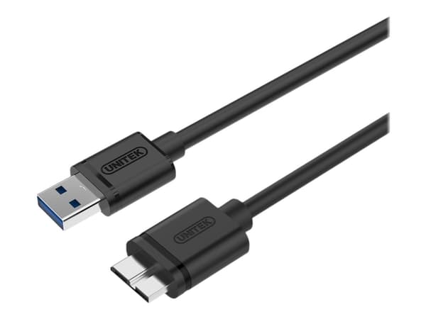 Unitek Y-C463GBK - USB-kabel - USB Type A (han) til Micro-USB Type B (han) - USB 3.0 - 2 m - sort
