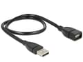 Miniatyrbild 4 av 5: Delock ShapeCable - USB-förlängningskabel - USB (hona) till USB (hane) - 50 cm - svart