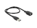 Miniatyrbild 5 av 5: Delock ShapeCable - USB-förlängningskabel - USB (hona) till USB (hane) - 50 cm - svart
