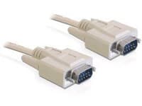 Delock - Seriell kabel - DB-9 (hane) till DB-9 (hane) - 1 m - beige - Kina