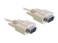 Miniatyrbild 1 av 5: Delock - Seriell kabel - DB-9 (hane) till DB-9 (hane) - 1 m - beige - Kina