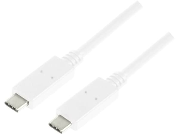 LogiLink CU0130, 0,5 m, USB C, USB 3.2 Gen 2 (3.1 Gen 2), 10000 Mbit/s, Vit