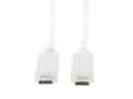 Miniatyrbild 2 av 5: LogiLink CU0130, 0,5 m, USB C, USB 3.2 Gen 2 (3.1 Gen 2), 10000 Mbit/s, Vit