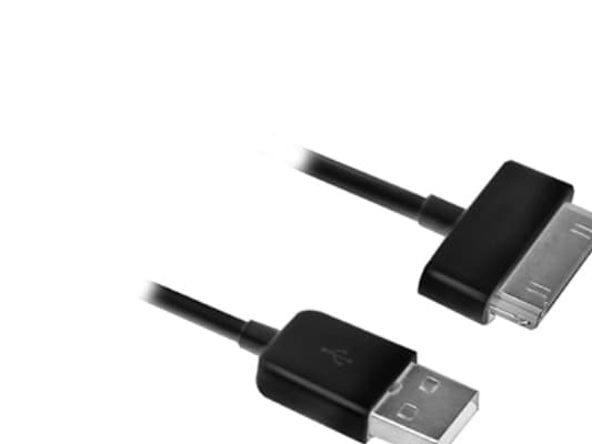 Ewent EW9907, Sort, USB A, Samsung 30-stift, 1 m, Hanstik, Hanstik