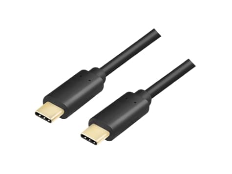 LogiLink CU0128, 0,5 m, USB C, USB C, USB 3.2 Gen 2 (3.1 Gen 2), 10 Gbit/s, Svart