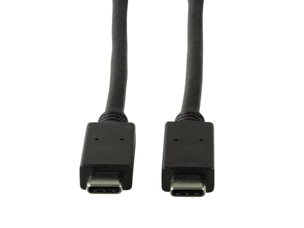 LogiLink CU0128, 0,5 m, USB C, USB C, USB 3.2 Gen 2 (3.1 Gen 2), 10 Gbit/s, Svart
