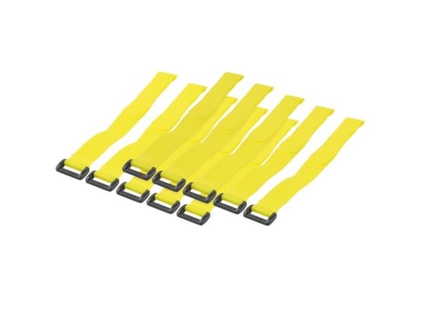 Teknisesti 300 x 20 mm, nailon, keltainen, RoHs, RAEE, 30 cm, 20 mm, 10 kpl